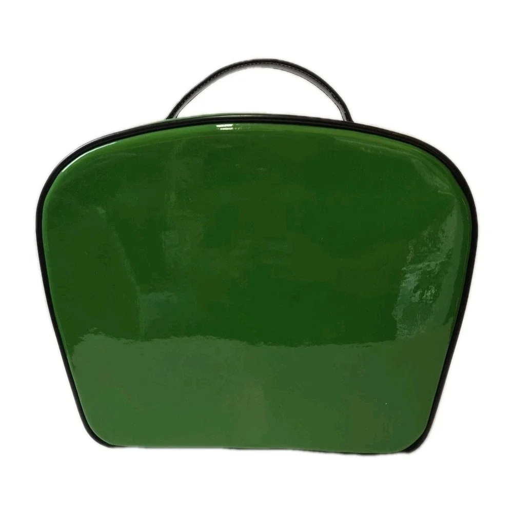 Kate Spade Emerald Green Patent leather Duchess Boarding Bag Carry On RARE‎